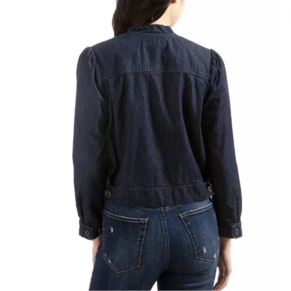 Lucky Brand True Indigo Bomber Denim Bomber Jacket - Picture 5 of 14